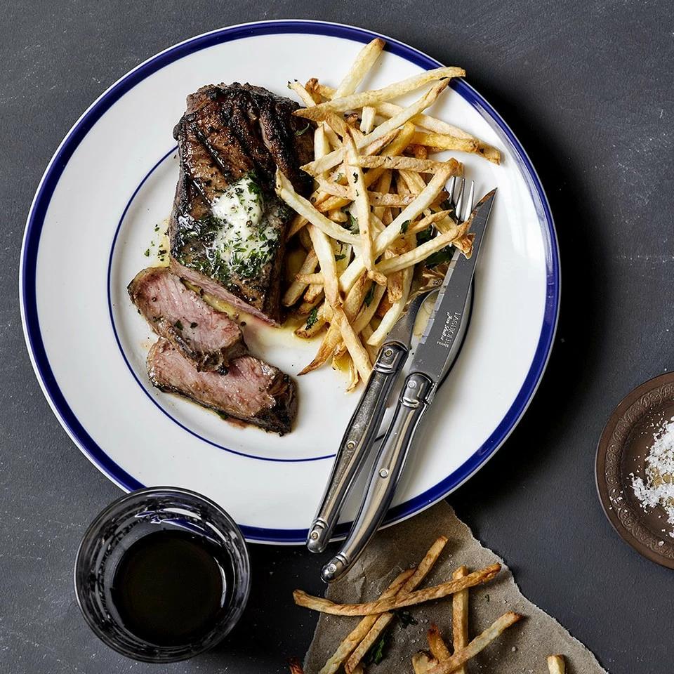 Laguiole Jean Dubost 6-Piece Steak Knife Block Set - Stainless-Steel - Image 3