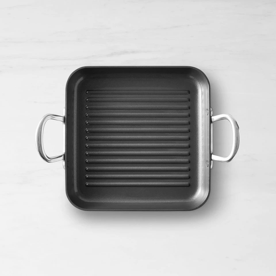 GreenPan™ Premiere Ceramic Non-Stick Outdoor/Indoor Square Grill Pan, 28 cm