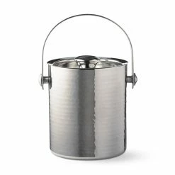 Hammered Stainless Steel Ice Bucket