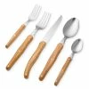 Laguiole Olivewood 5-piece Cutlery Set