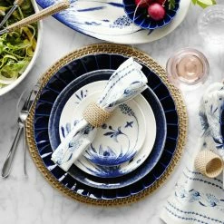 Light Woven Napkin Rings, Set of 4