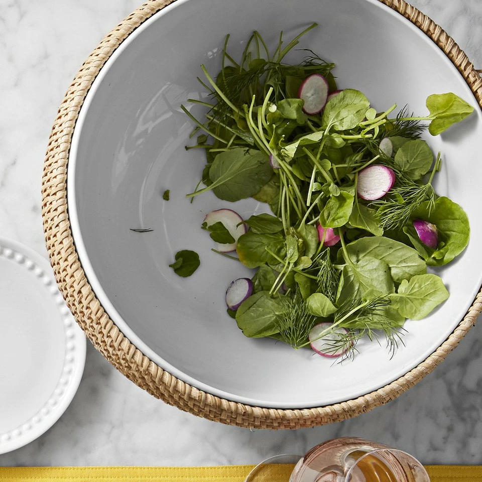 Light Woven Salad Bowl - Image 7