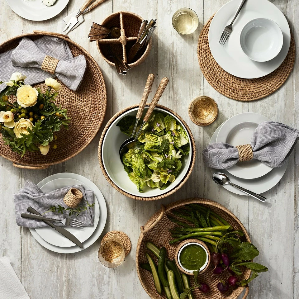 Light Woven Salad Bowl - Image 4