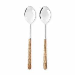 Light Woven Salad Servers