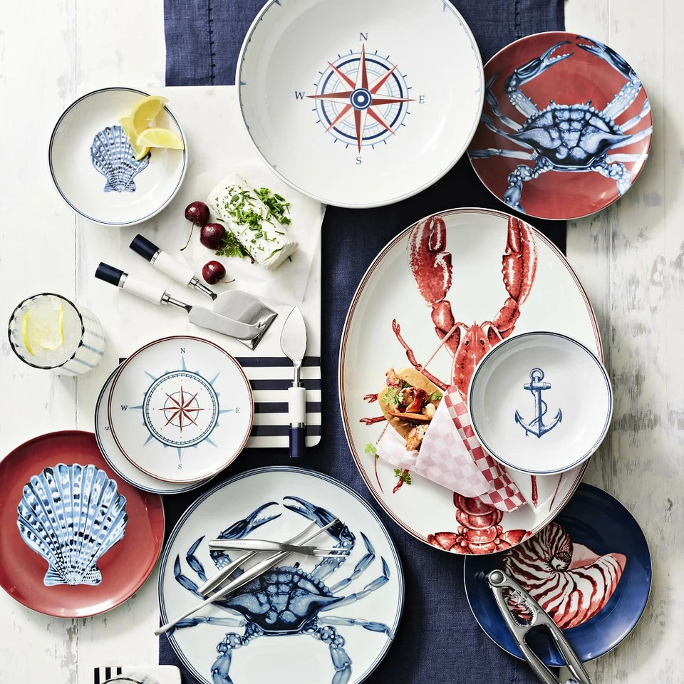 Maritime Compass Serve Bowl - Image 2