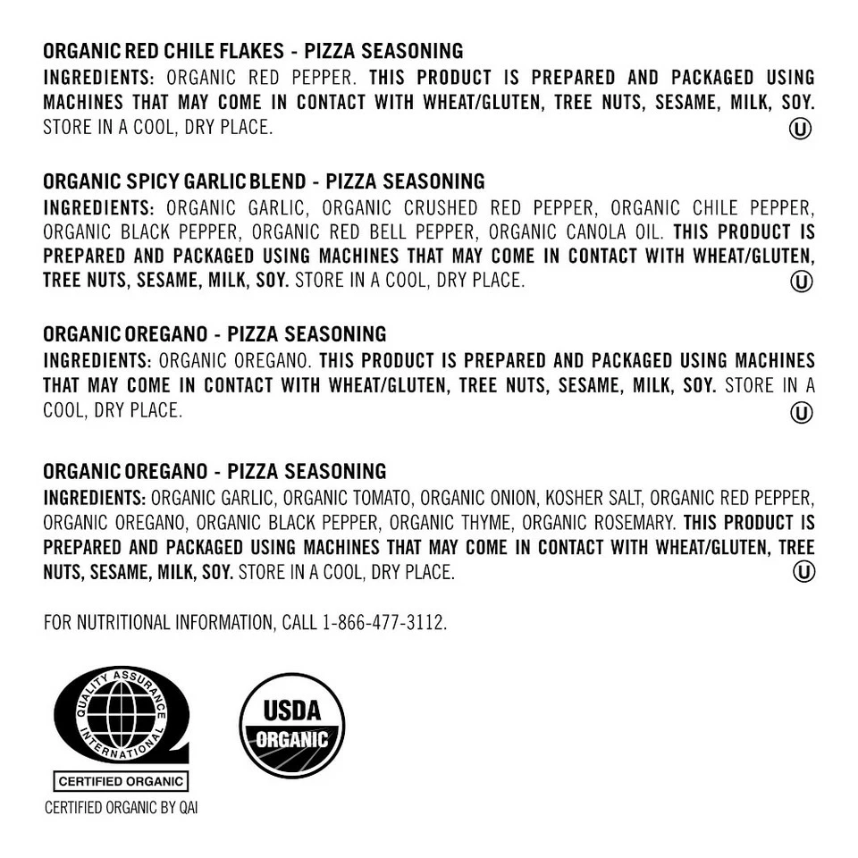 Organic Pizza Seasoning Mini Rub Set - Image 4
