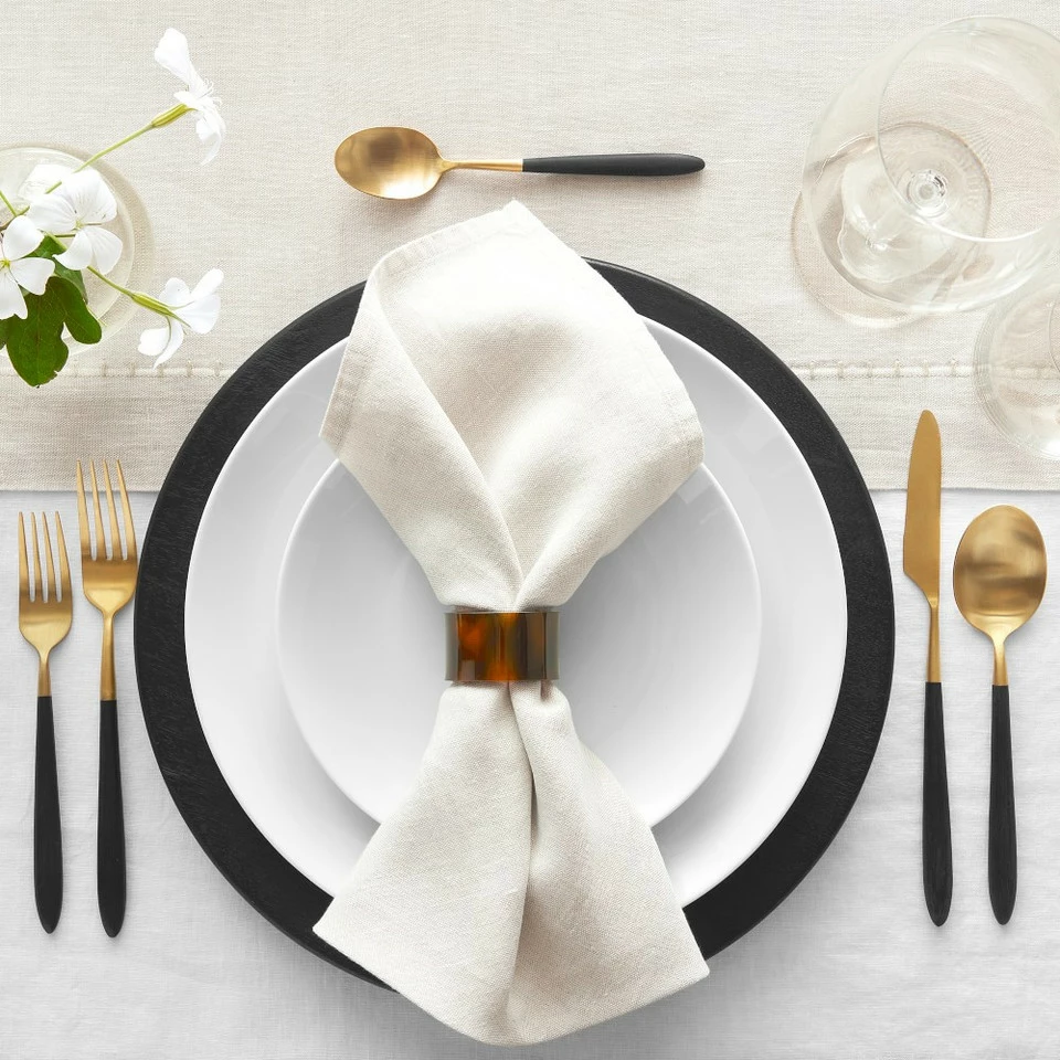 Italian Washed Linen Napkins, Set of 4 - Image 2