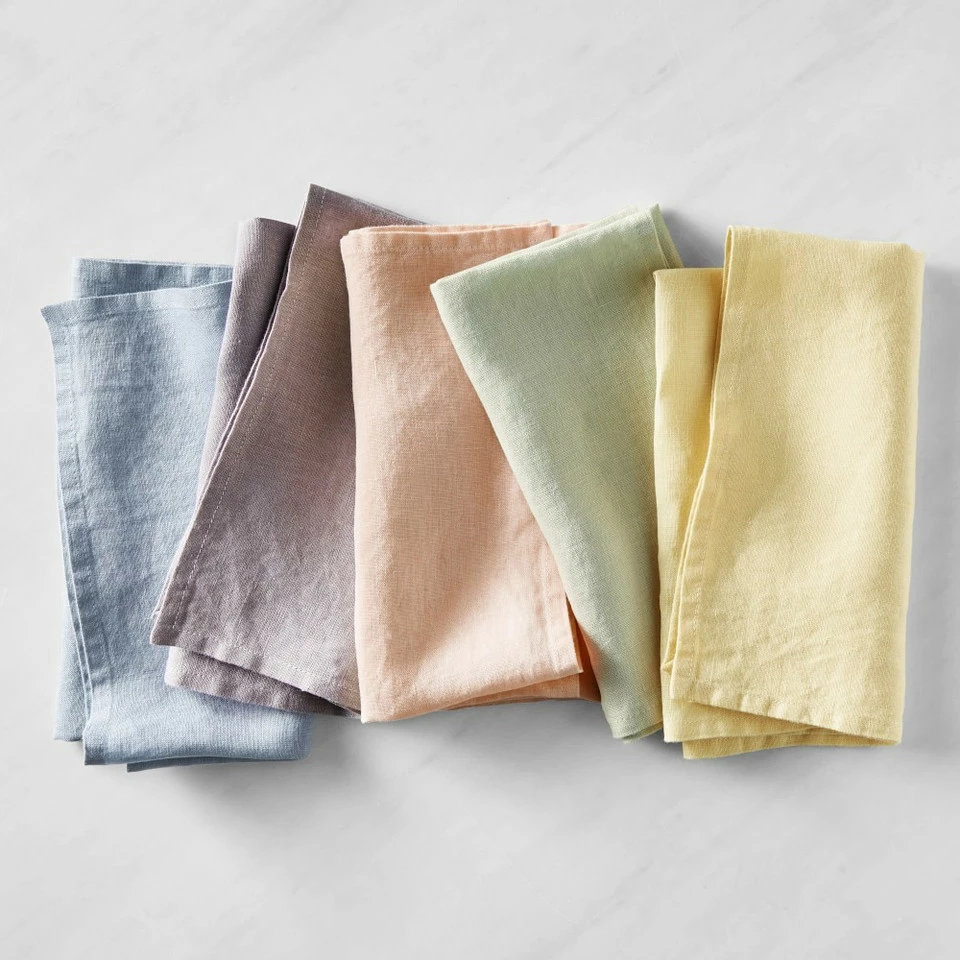 Italian Washed Linen Napkins, Set of 4 - Image 11