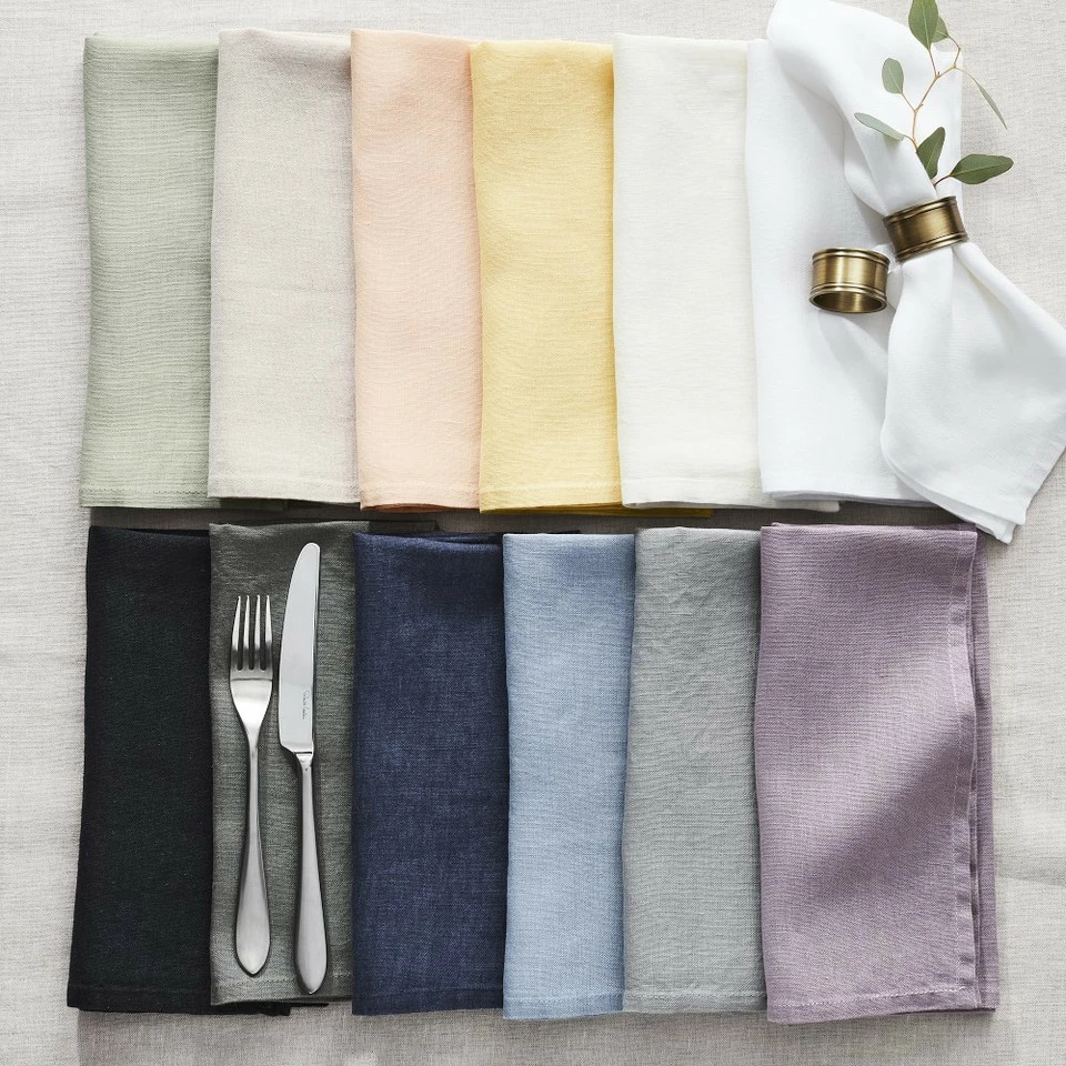 Italian Washed Linen Napkins, Set of 4 - Image 6