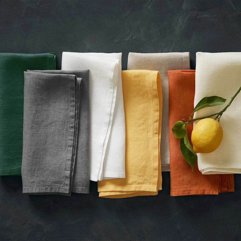 Italian Washed Linen Napkins, Set of 4 - Image 8