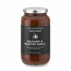 Williams Sonoma Pasta Sauce, Balsamic Roasted Garlic