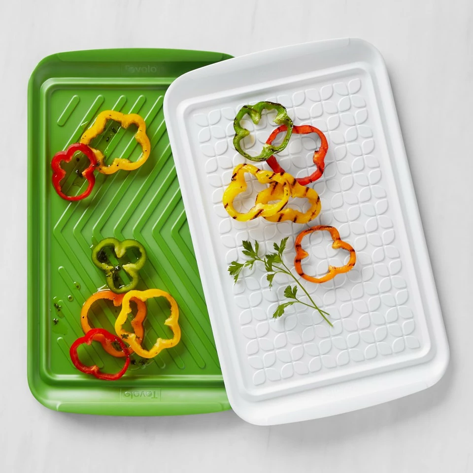 Barbecue Prep Veggie Trays, Set of 2